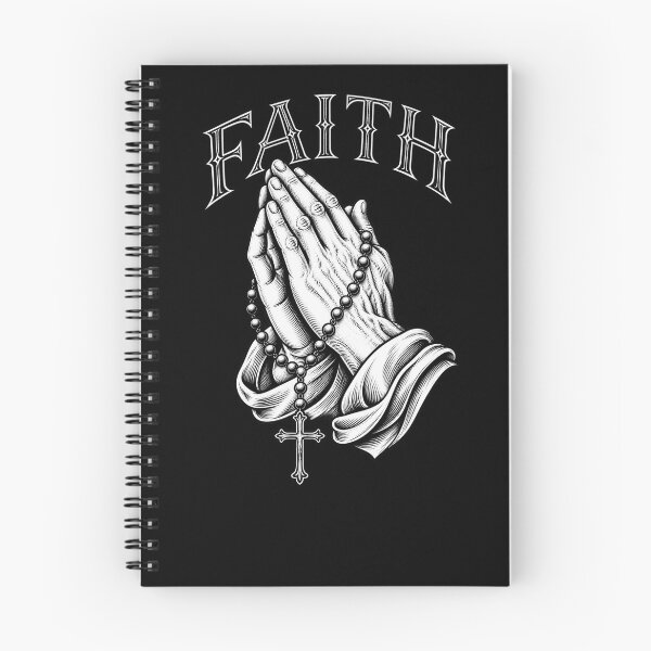 Item preview, Faith Praying Hands with Rosary designed and sold by TY-Cat-Tees.