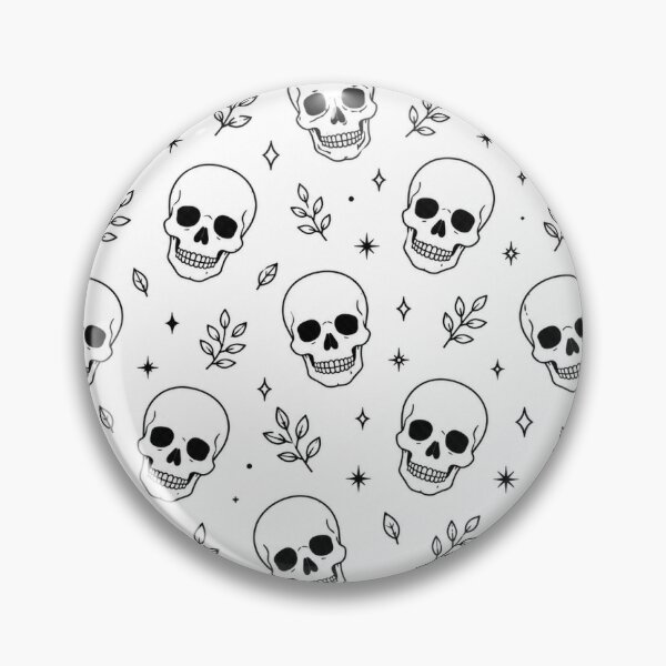 Item preview, Gothic Botanical Skull Pattern  |  Dark Floral Leaves Aesthetic  |  Gift for Alt Style Lovers designed and sold by Ruchi73.