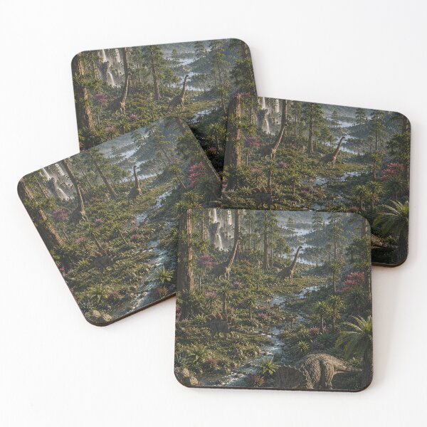 Item preview, Prehistoric Forest Landscape with Dinosaurs  designed and sold by Vaelia.