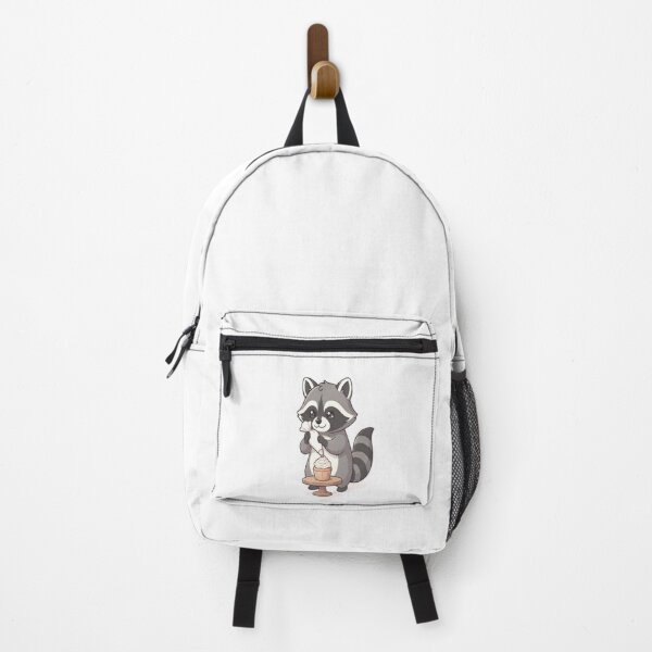 Item preview, Cute Raccoon Decorating Vanilla Cupcake designed and sold by Ella_Sketch.