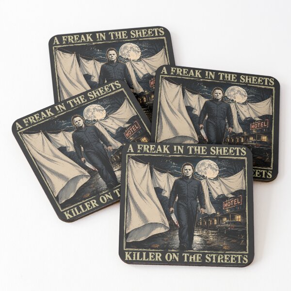 Item preview, Michael Myers Tshirts A Freak In The Sheets Killer On The Streets Halloween Halloween Horror Movie Spooky Season designed and sold by Hydlaaksmndriss.