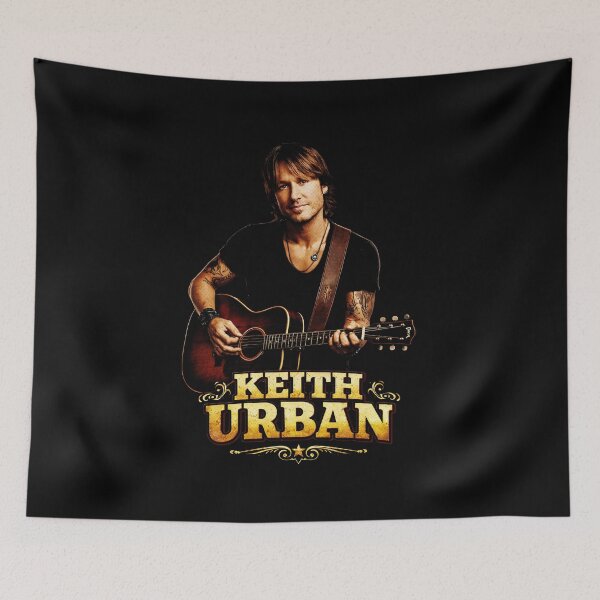 Item preview, Keith Urban Country Music Guitarist Vintage Style T-Shirt Design designed and sold by bilgeoisa.