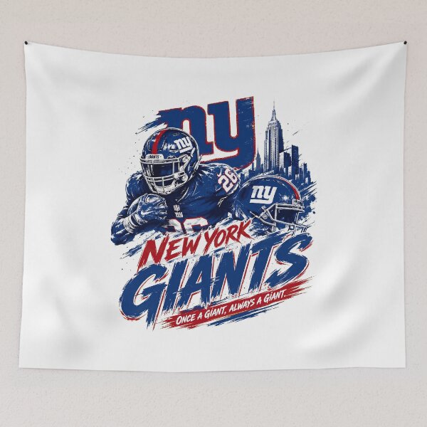 Item preview, New York Giants Football Player NYC Skyline Design designed and sold by ughtLucus.
