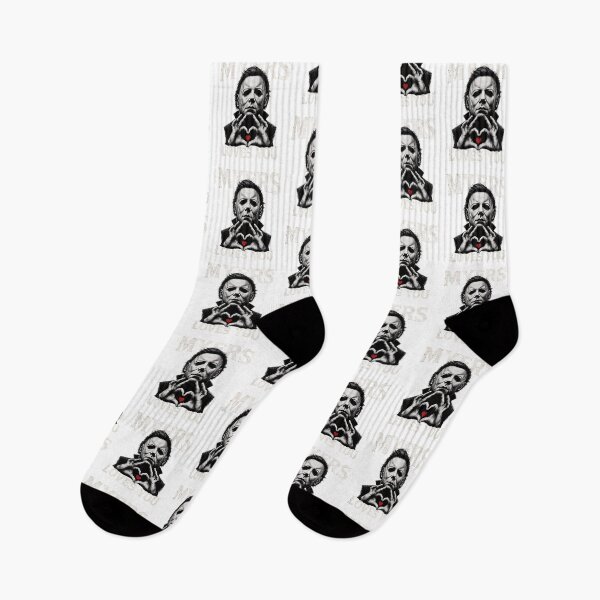 Item preview, Michael Myers Tshirts Michael Heart Hands Funny Halloween Horror Character Scary Movie Horror designed and sold by Hydlaaksmndriss.