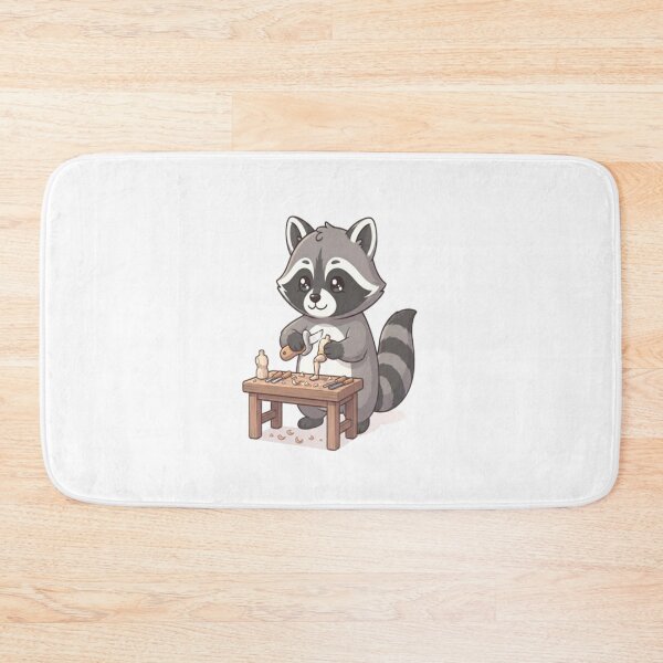 Item preview, Cute Raccoon Whittling Wood Carving designed and sold by Ella_Sketch.