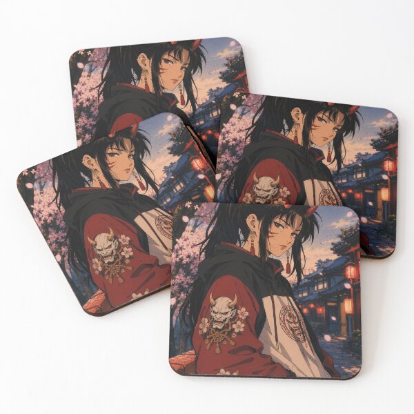 Item preview, Japanese Oni Girl Sakura Night designed and sold by bapupa.