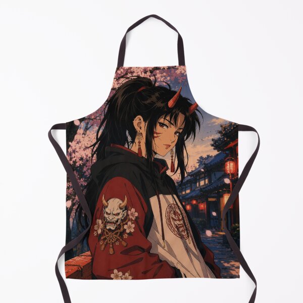 Item preview, Japanese Oni Girl Sakura Night designed and sold by bapupa.