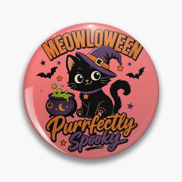 Item preview, Meowloween Black Cat Halloween | Cute Kitten Design designed and sold by MOCH- ART.