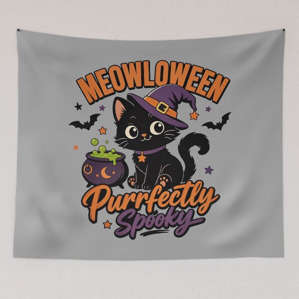Item preview, Meowloween Black Cat Halloween | Cute Kitten Design designed and sold by MOCH- ART.