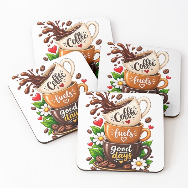 Item preview, Coffee Fuels Good Days – Cute Coffee Lover Illustration designed and sold by Akseries.