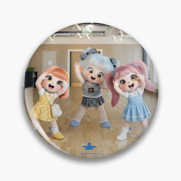 Item preview, ​K-Pop Style Chibi Trio Dance Practice designed and sold by Nicole_83.