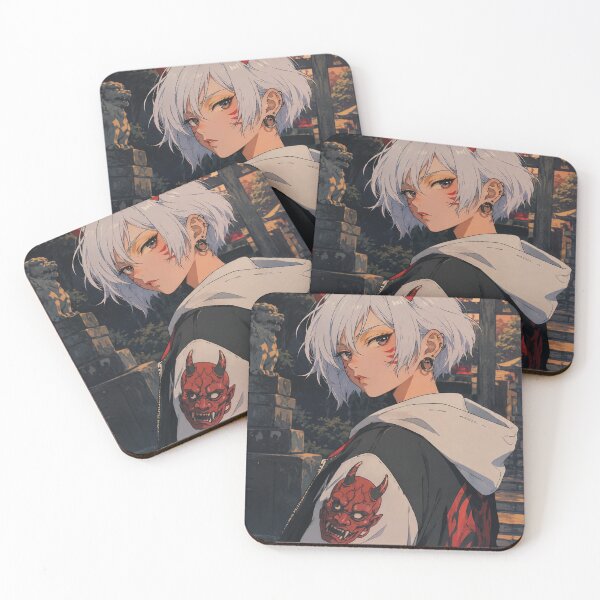 Item preview, Japanese Oni Girl Shrine Twilight designed and sold by bapupa.