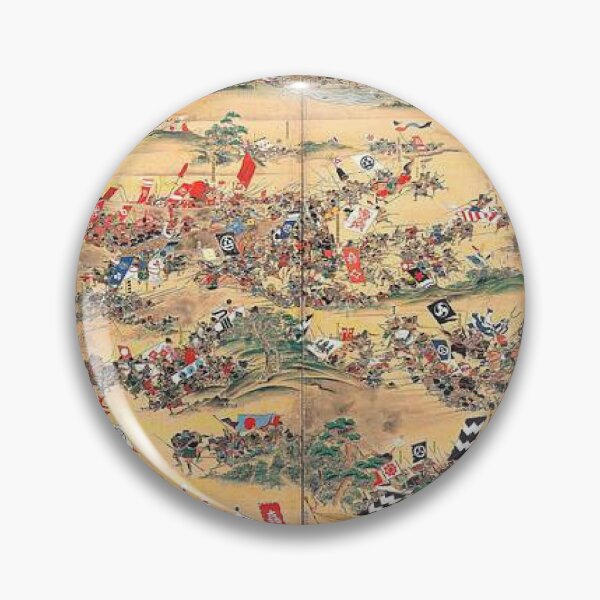 Item preview, Battle of Sekigahara Samurai War Gold Screen Japanese Artwork designed and sold by vekotpu.