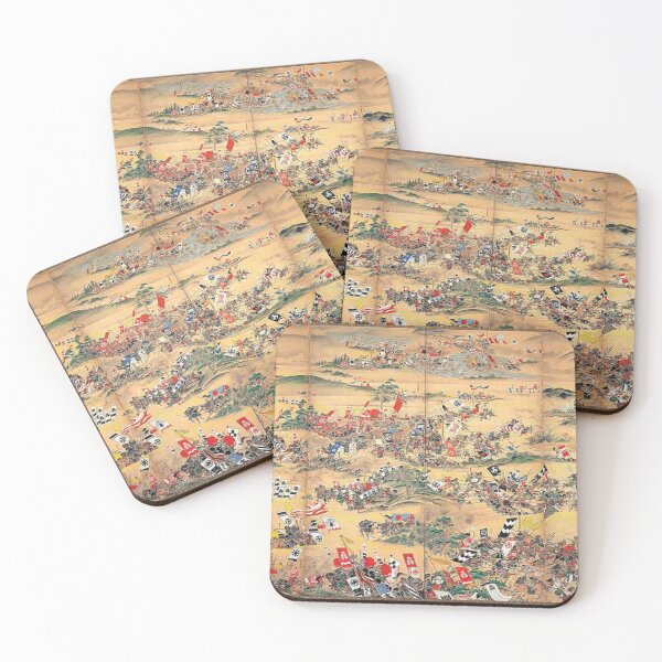 Item preview, Battle of Sekigahara Samurai War Gold Screen Japanese Artwork designed and sold by vekotpu.