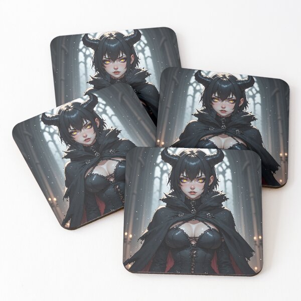Item preview, Chica monstruo gótica sexy, mujer anime súcubo demonio designed and sold by Your New Fixation.