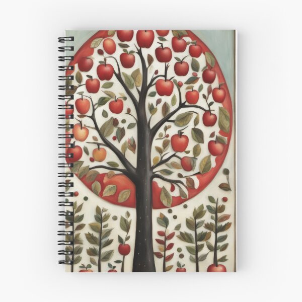 Item preview, Apple Tree Illustration Folk Art designed and sold by pinkal.