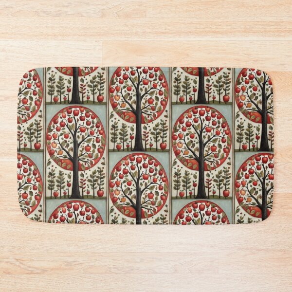 Item preview, Apple Tree Illustration Folk Art designed and sold by pinkal.