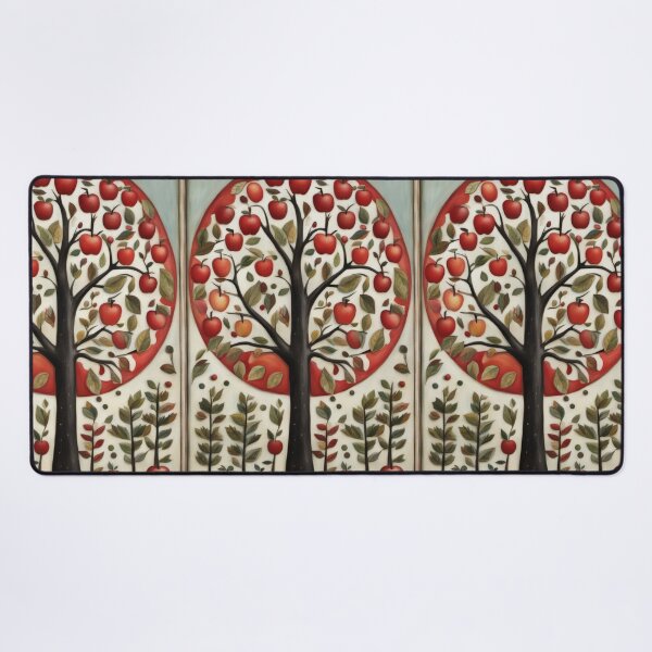 Item preview, Apple Tree Illustration Folk Art designed and sold by pinkal.