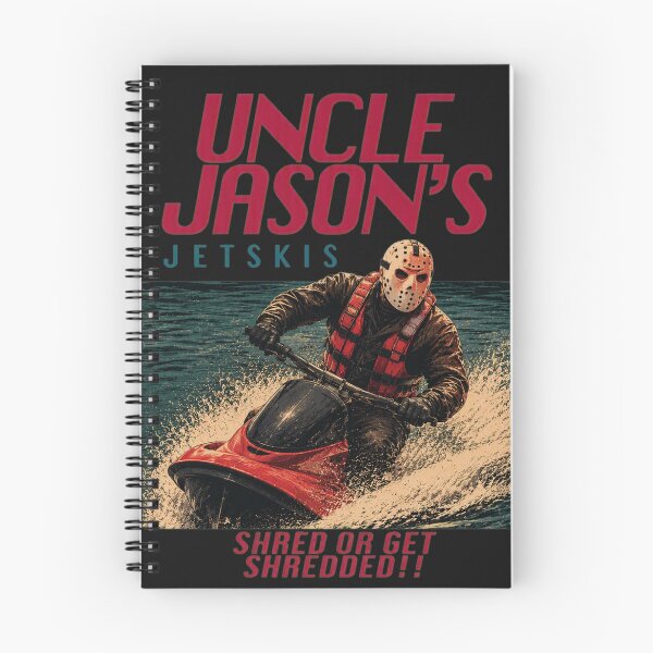 Item preview, Jason Voorhees Tshirts Funny Jason Uncle Jason's Jetskis Vintage 80's Horror Movie Ad designed and sold by Hydlaaksmndriss.