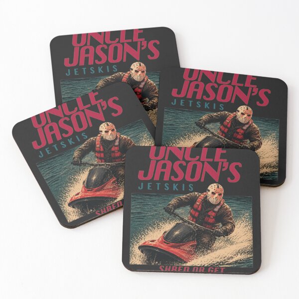 Item preview, Jason Voorhees Tshirts Funny Jason Uncle Jason's Jetskis Vintage 80's Horror Movie Ad designed and sold by Hydlaaksmndriss.