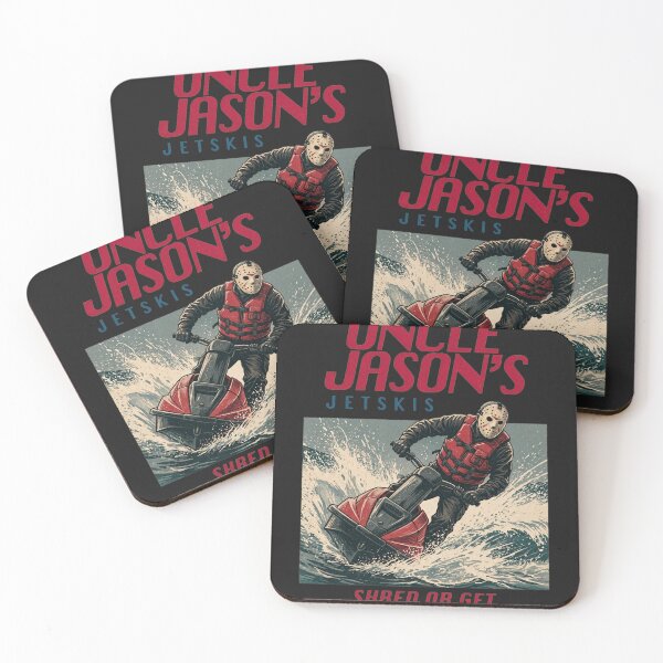 Item preview, Jason Voorhees Tshirts Funny Jason Uncle Jason's Jetskis Vintage 80's Horror Movie Ad designed and sold by Hydlaaksmndriss.
