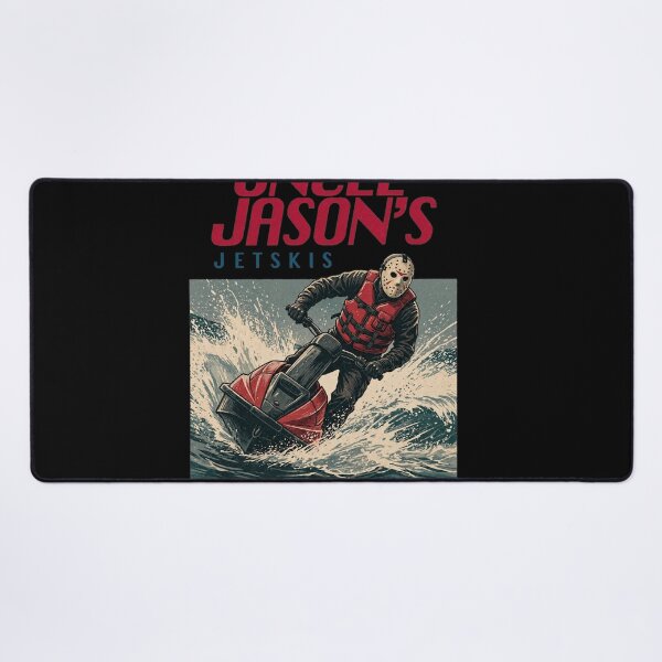 Item preview, Jason Voorhees Tshirts Funny Jason Uncle Jason's Jetskis Vintage 80's Horror Movie Ad designed and sold by Hydlaaksmndriss.