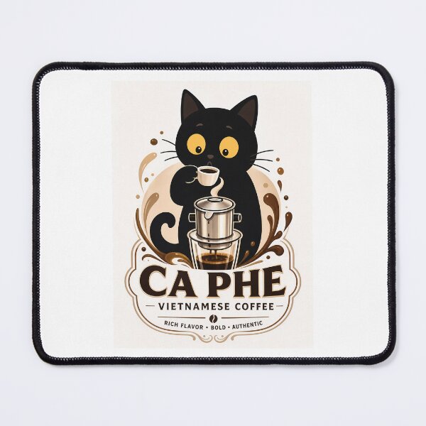 Item preview, Cute Cat Vietnamese Coffee - Ca Phe Phin Filter Art designed and sold by PurrfectHome.