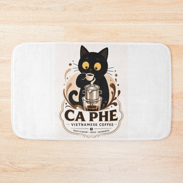 Item preview, Cute Cat Vietnamese Coffee - Ca Phe Phin Filter Art designed and sold by PurrfectHome.