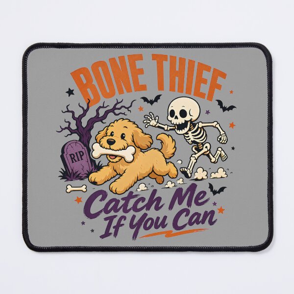 Item preview, Bone Thief Halloween Dog | Skeleton Chase Pet Design designed and sold by MOCH- ART.