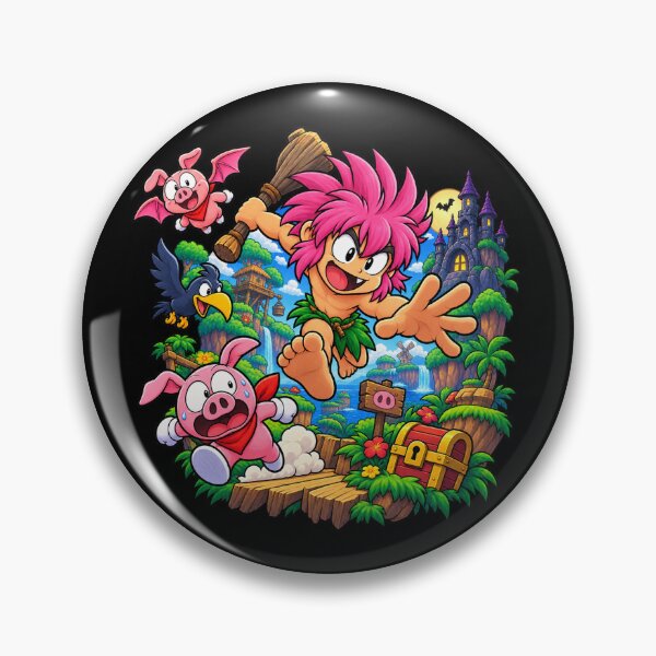Item preview, Tomba Adventure - Wild Pink Haired Hero designed and sold by Rosteri.