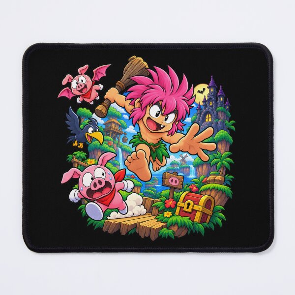 Item preview, Tomba Adventure - Wild Pink Haired Hero designed and sold by Rosteri.