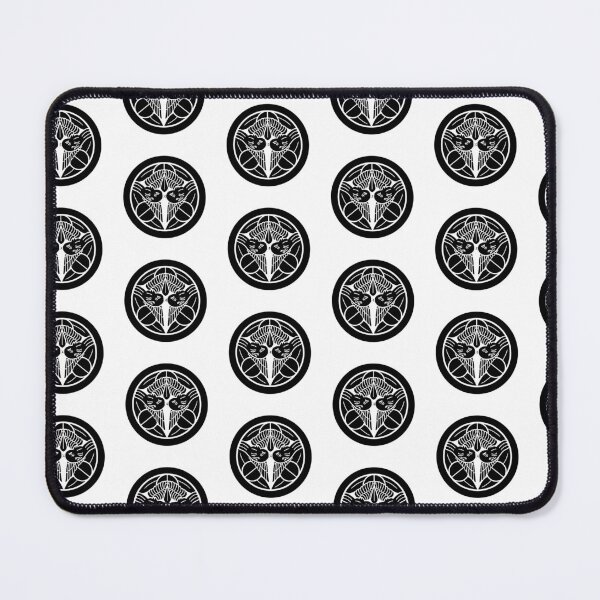 Item preview, Uesugi Kenshin Tobi-Suzume Crest Samurai Mon Black White Tile / Japanese Crest  designed and sold by 戦国まーけっと SENGOKU MARKET.