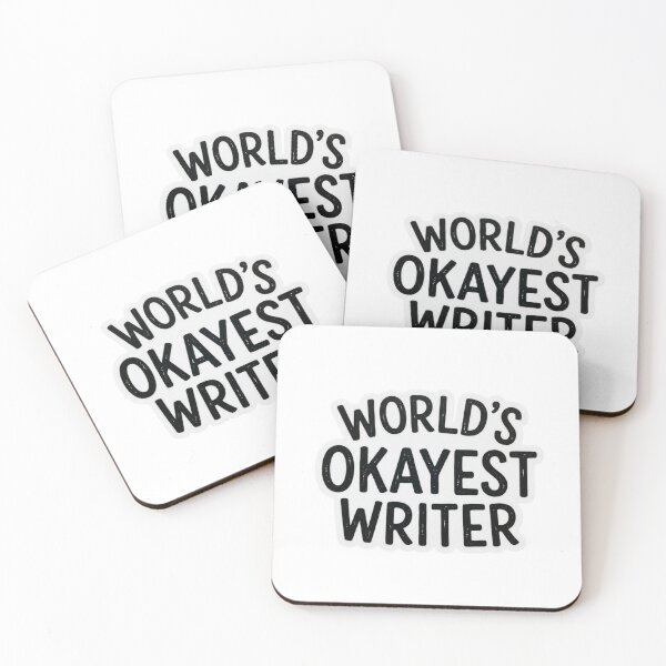 Item preview, World’s Okayest Writer Funny Author Novelist Sarcastic Writing Quote designed and sold by raedattia.