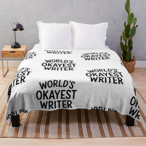 Item preview, World’s Okayest Writer Funny Author Novelist Sarcastic Writing Quote designed and sold by raedattia.