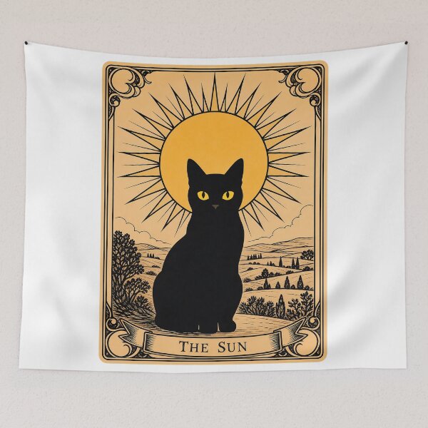 Item preview, The Sun – Cat Tarot Card  designed and sold by PurrfectHome.