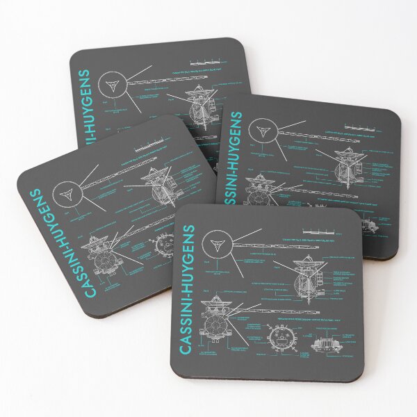 Item preview, Cassini-Huygens Space-Research Mission. Outer Planet Exploration (Grey and Turquoise) designed and sold by BGALAXY.