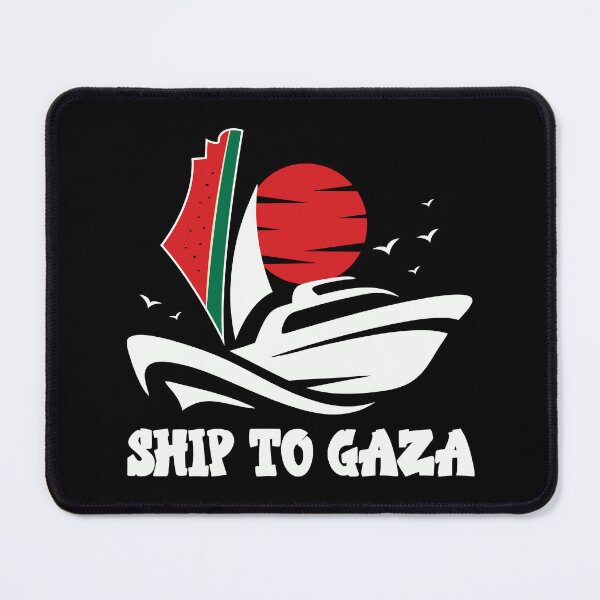 Item preview, Free Palestine Ship to Gaza Madleen Boat Artwork - White designed and sold by Hurriyyatee.