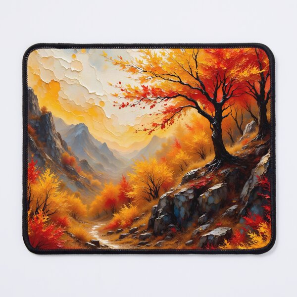 Item preview, Oil painting of autumn landscape designed and sold by Chi261.