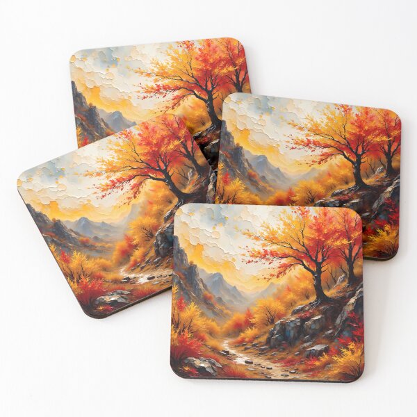 Item preview, Oil painting of autumn landscape designed and sold by Chi261.