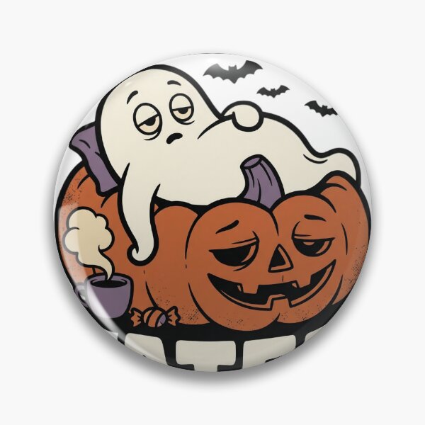 Item preview, ​Lazy Ghost Pumpkin Halloween T-Shirt designed and sold by Shahjiar Shop.