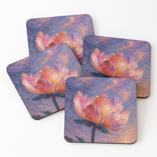 Item preview, Moonlit Ocean Flower Painting designed and sold by Rahma-yehia23.