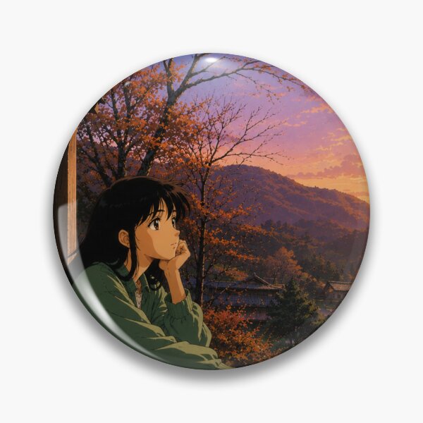 Item preview, Retro 90s Anime Village Sunset designed and sold by bapupa.
