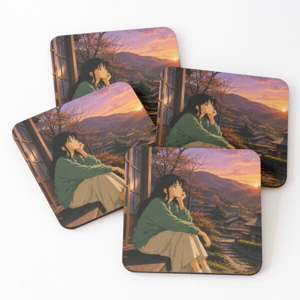 Item preview, Retro 90s Anime Village Sunset designed and sold by bapupa.
