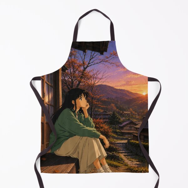 Item preview, Retro 90s Anime Village Sunset designed and sold by bapupa.