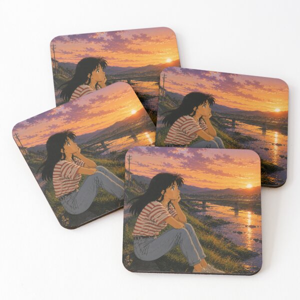 Item preview, Retro 90s Anime Riverside Glow designed and sold by bapupa.