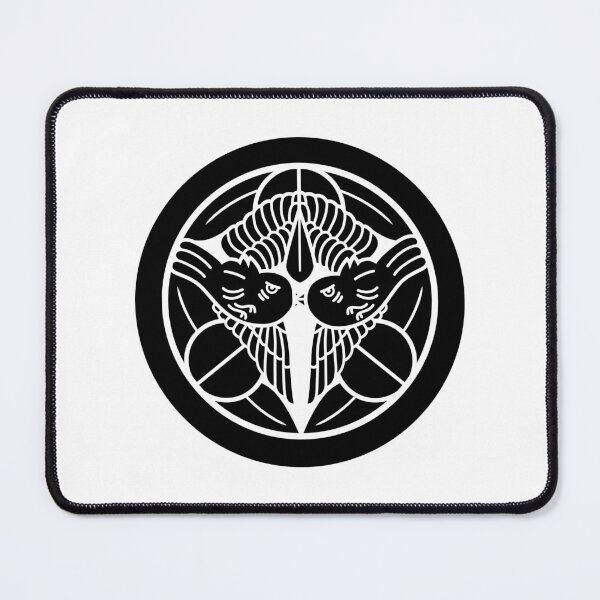 Item preview, Uesugi Kenshin Tobi-Suzume Crest Samurai Mon Black White / Japanese Crest designed and sold by 戦国まーけっと SENGOKU MARKET.