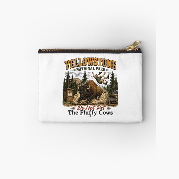 Item preview, Yellowstone National Park Do Not Pet The Fluffy Cows designed and sold by a-turner-paint.