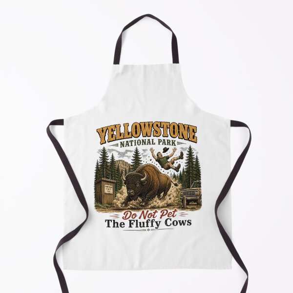 Item preview, Yellowstone National Park Do Not Pet The Fluffy Cows designed and sold by a-turner-paint.