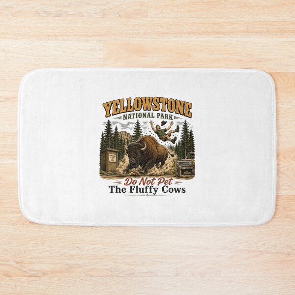 Item preview, Yellowstone National Park Do Not Pet The Fluffy Cows designed and sold by a-turner-paint.