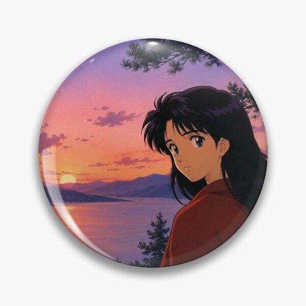 Item preview, Retro 90s Anime Lakeside Twilight designed and sold by bapupa.
